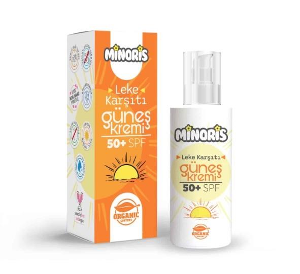 MİNORİSYÜZ GÜNEŞ ÜRÜNLERİMinoris Leke Karşıtı Güneş Kremi Spf 50 150ml