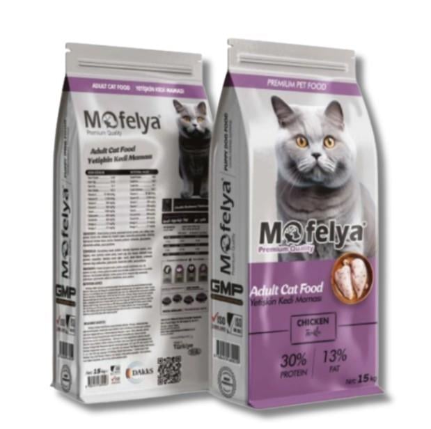 MOFELYASEVİMLİ DOSTLARIMIZMofelya Yüksek Proteinli Yetişkin Kedi Maması 15 Kg
