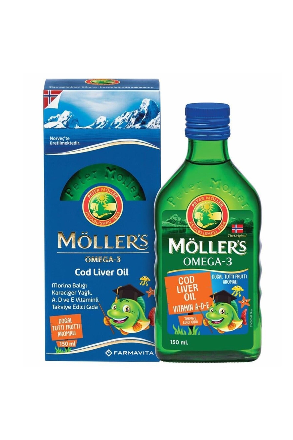 MÖLLERSOMEGA-3 / BALIK YAĞLARIMöller's Omega-3 Balık Yağı Şurubu Tutti Frutti 150 ml
