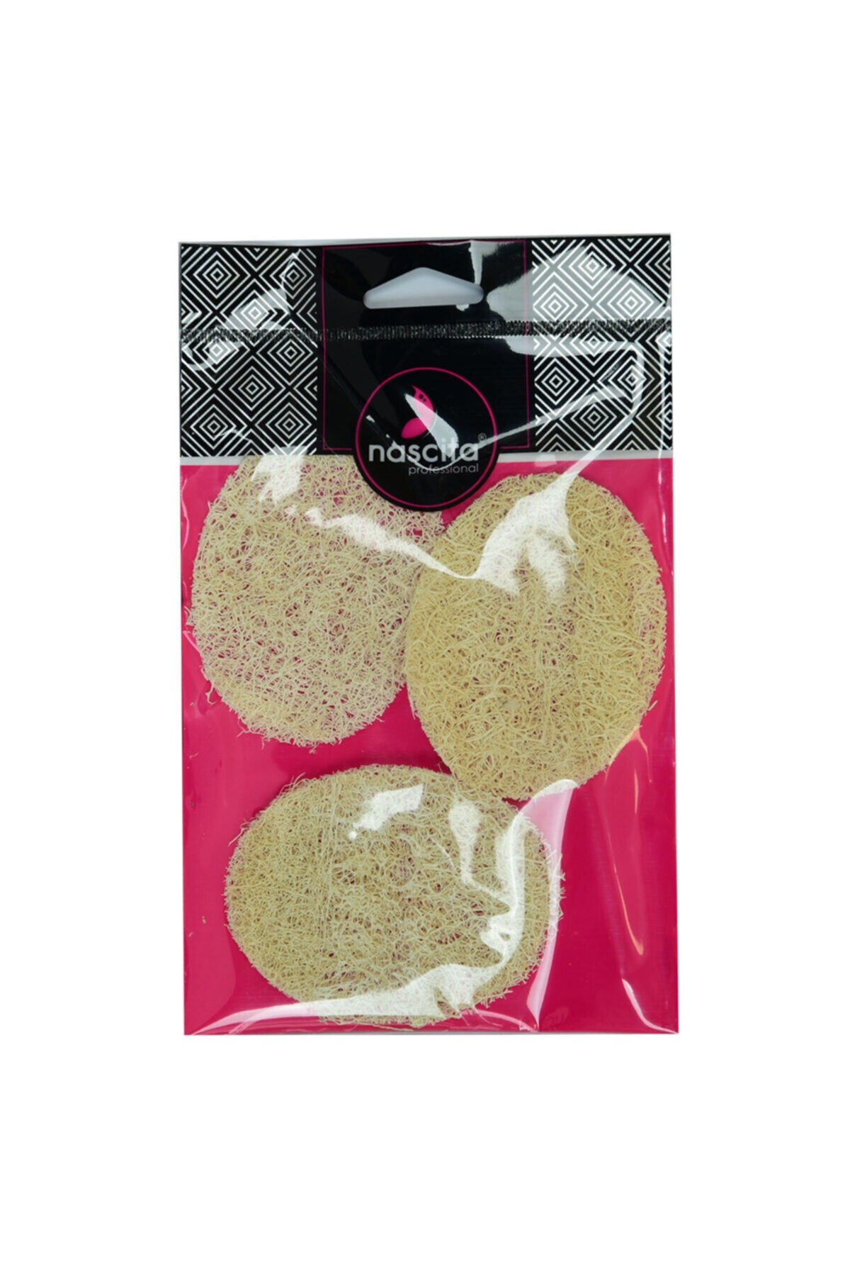 NascitaBANYO ÜRÜNLERİNascita Doğal Kabak Lifli Peeling Oval Yüz Pedi Kese 3 Adet