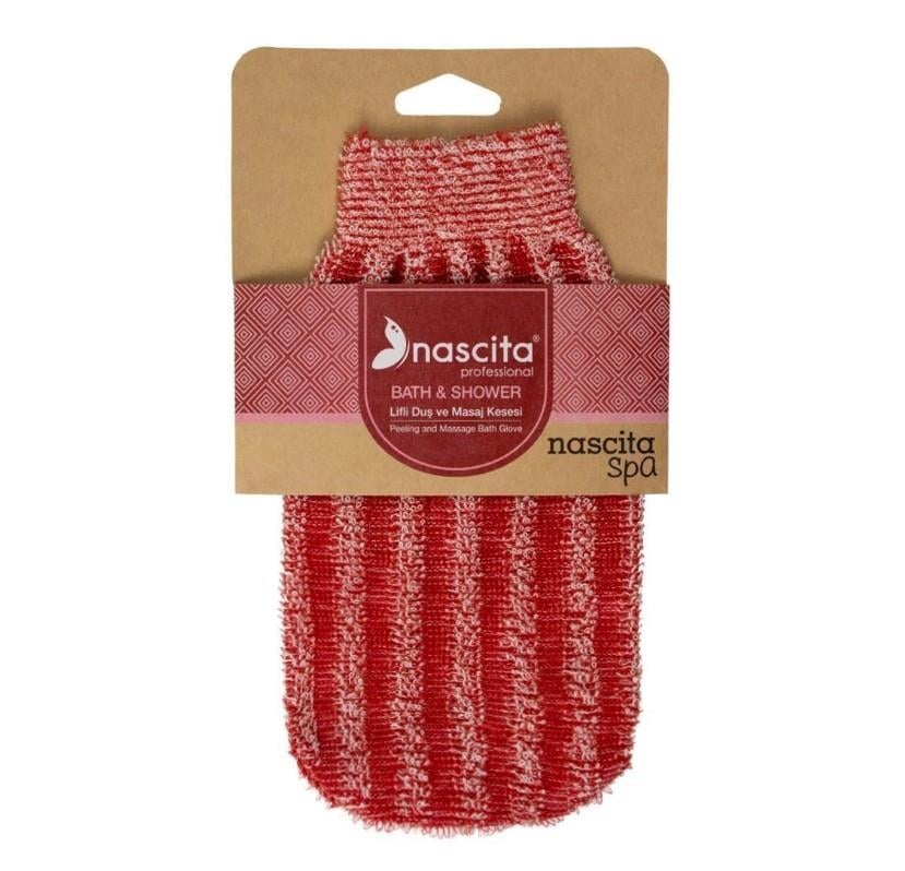 NascitaBANYO ÜRÜNLERİNascita Lastikli Duş Kesesi Kırmızı - 24