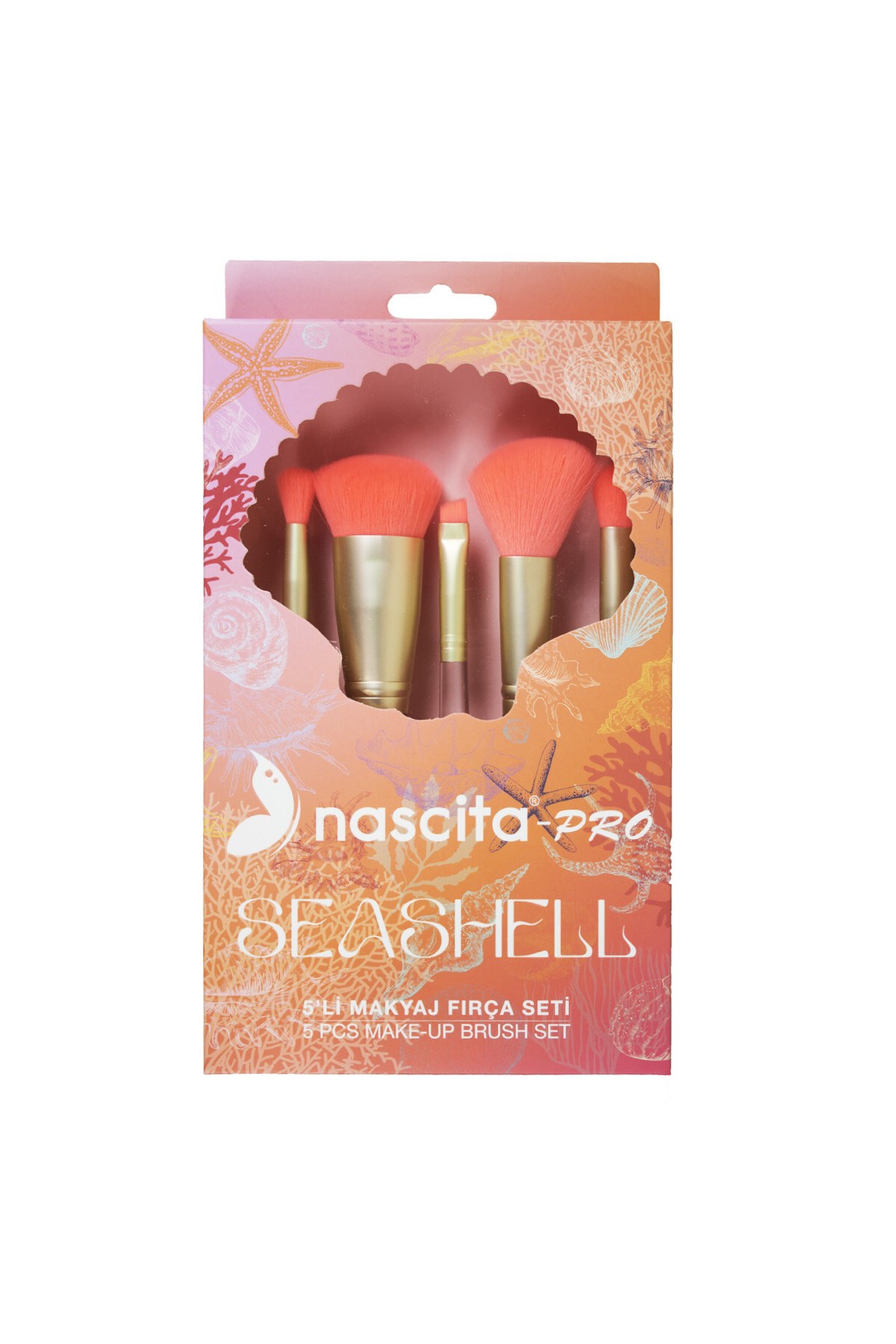 NascitaMAKYAJ ÜRÜNLERİNascita Pro Seashell 5li Makyaj Fırça Seti 