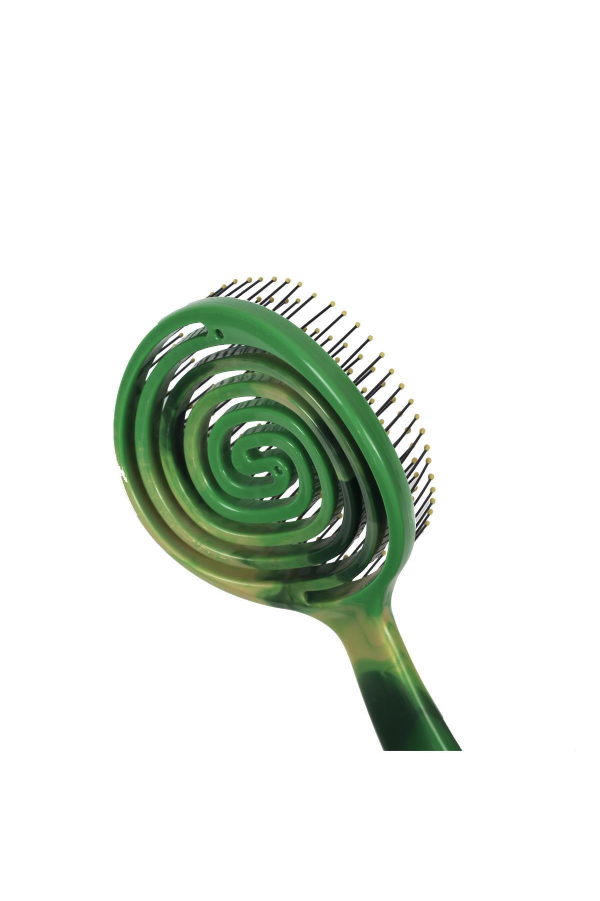 NascitaSAÇ FIRÇALARI / TARAKLARNascita Pro Yeşil Mermer Büyük Boy Üç Boyutlu Açma Tarama Fırçası No: 37