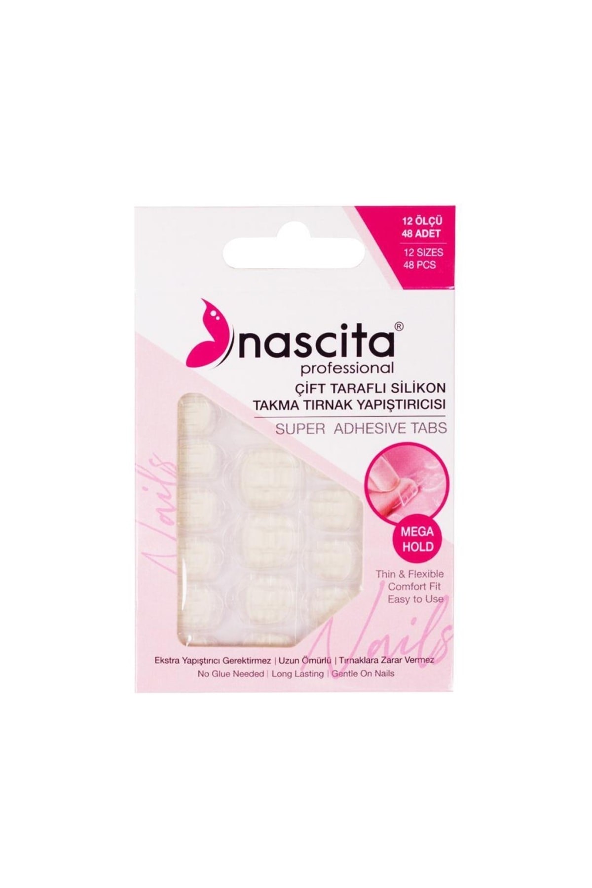 NascitaTIRNAK ÜRÜNLERİNacita Şeffaf Sticker Tırnak Yapıştırıcısı - 07