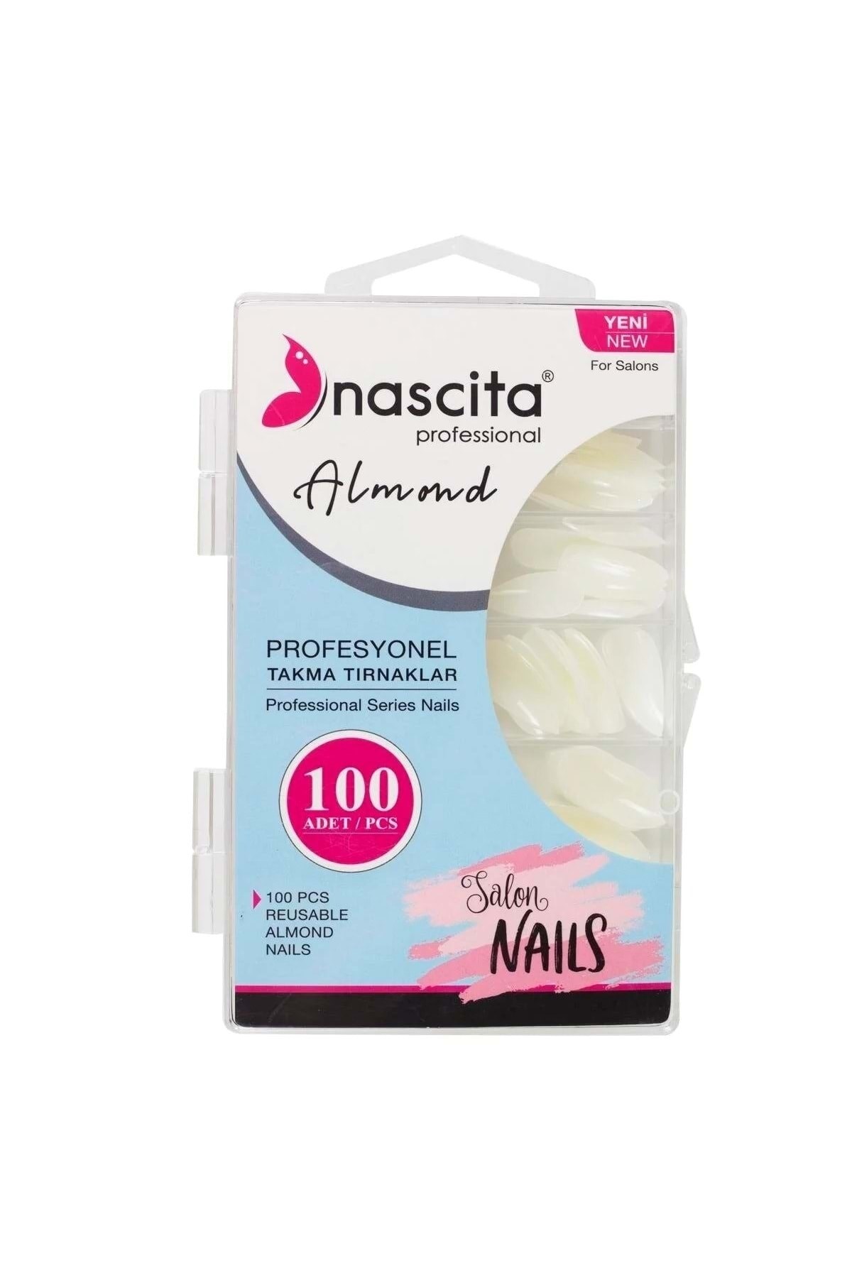 NascitaTIRNAK ÜRÜNLERİNascita 100'lü Kutulu Almond Takma Tırnak - 166