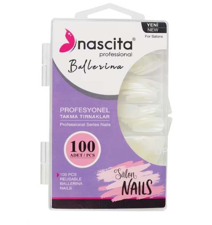 NascitaTIRNAK ÜRÜNLERİNascita 100'lü Kutulu Ballerina Takma Tırnak - 168