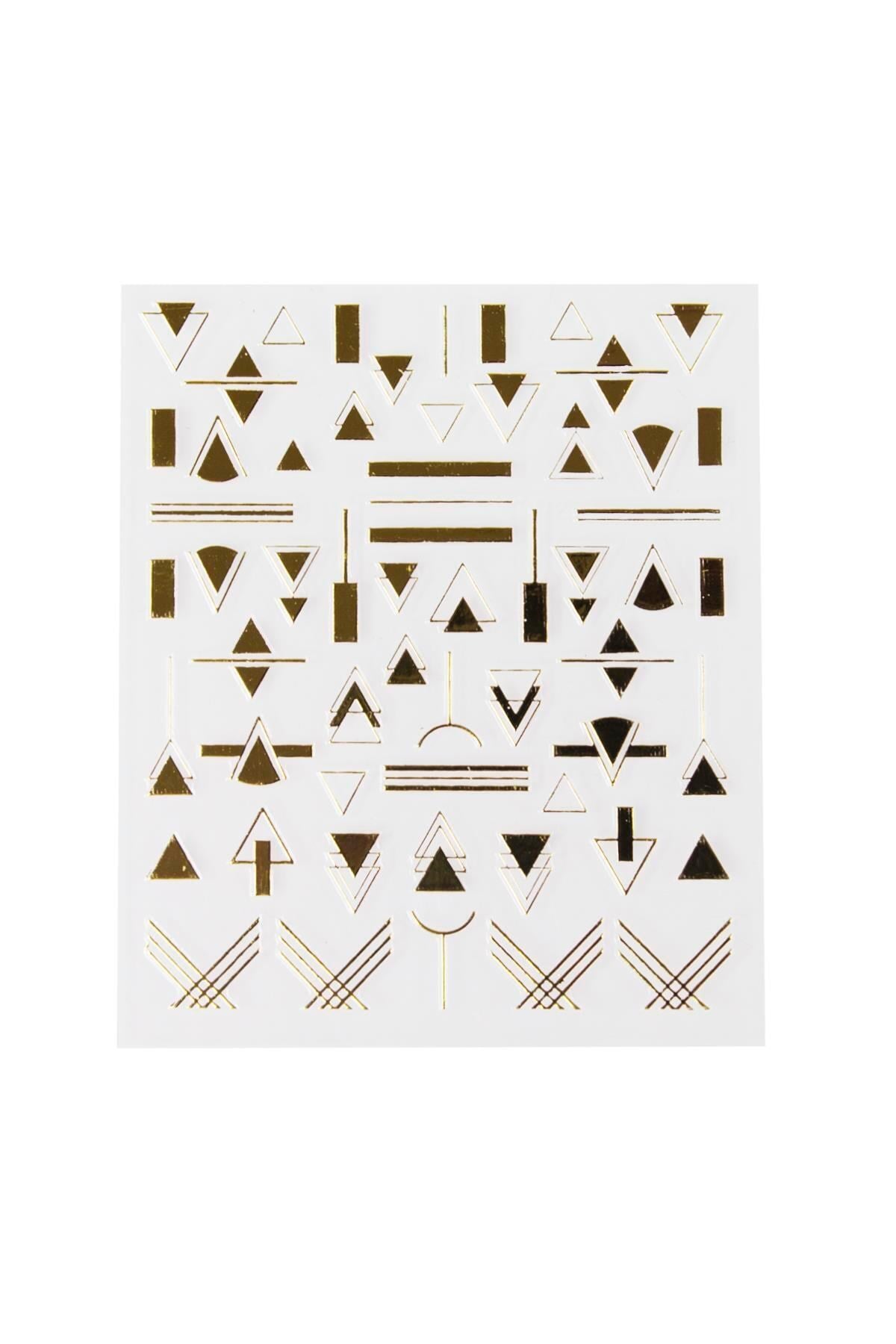 NascitaTIRNAK ÜRÜNLERİNascita Tırnak Üstü Sticker Gold Üçgen Şekli Temalı