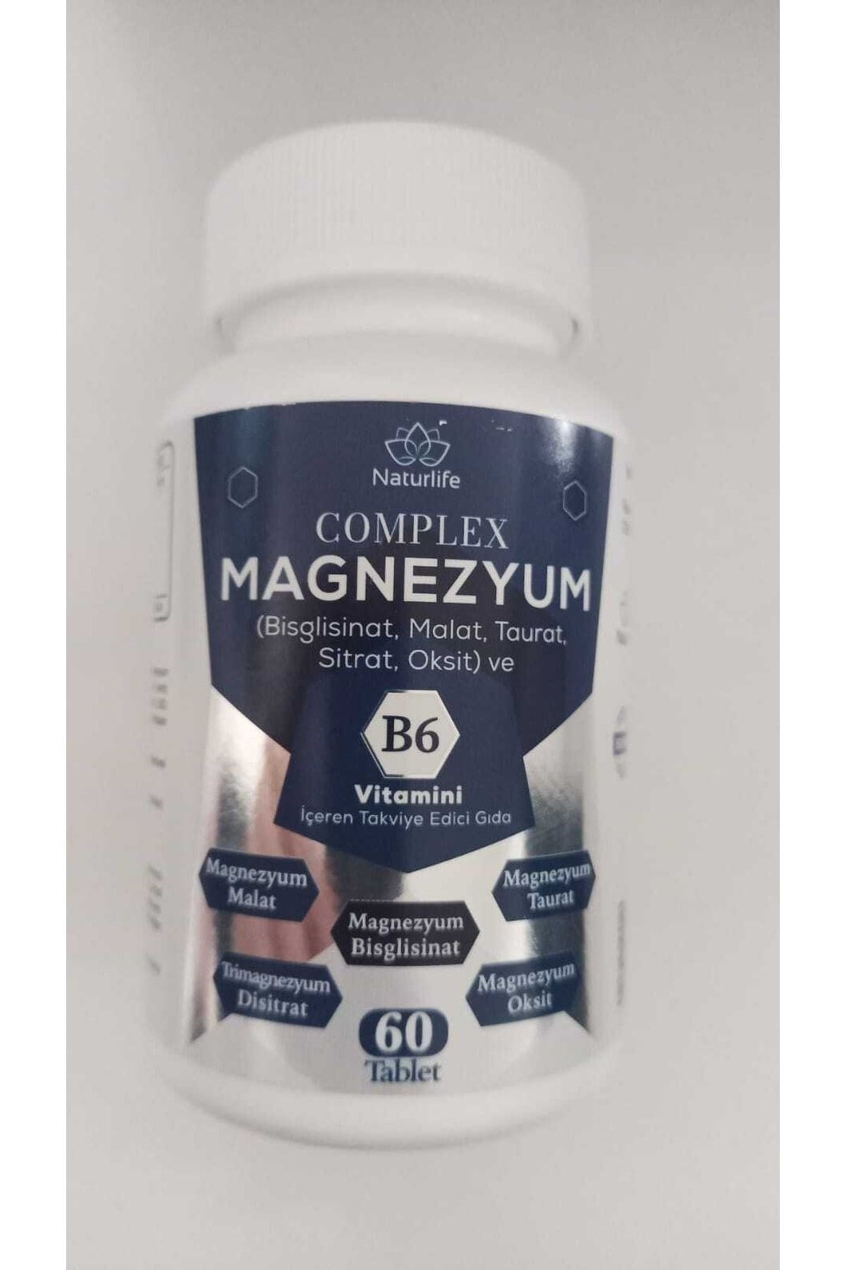 NaturLİFEVİTAMİN-MİNERALLERNaturlife Magnezyum Complex B6 Vitamin 60 Tablet