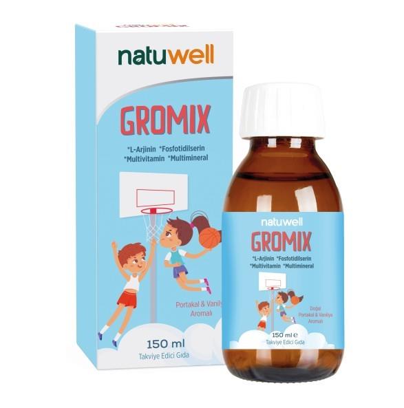 NatuwellÇOCUKLAR İÇİN BESİN TAKVİYELERİNatuwell Gromix Şurup 150 ml