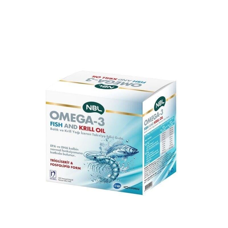 NBLOMEGA-3 / BALIK YAĞLARINBL Omega-3 Balık ve Krill Oil 100 Yumuşak Kapsül