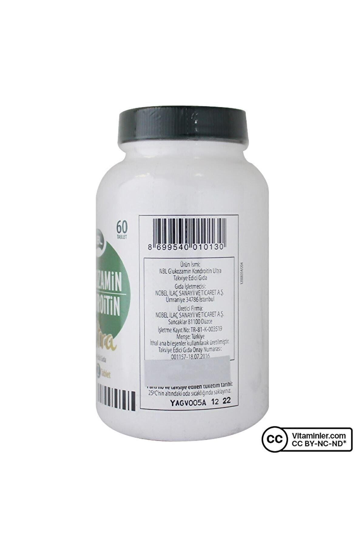 NBLVİTAMİN-MİNERALLERNBL Glukozamin Kondroitin Ultra 60 Tablet