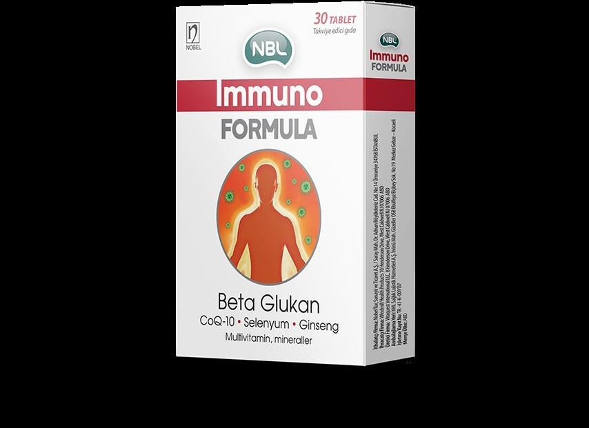 NBLVİTAMİN-MİNERALLERNBL Immuno Formula Selenyum & Beta Glukan 30 Tablet