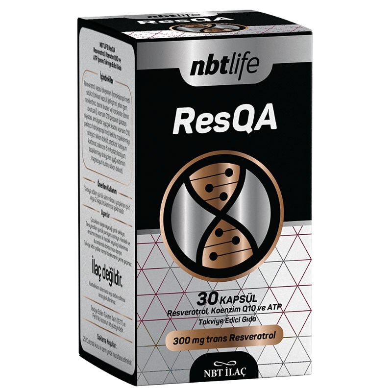 NBT LIFEVİTAMİN-MİNERALLERNbt Life ResQa Resveratrol ve Koenzim Q10 30 Kapsül