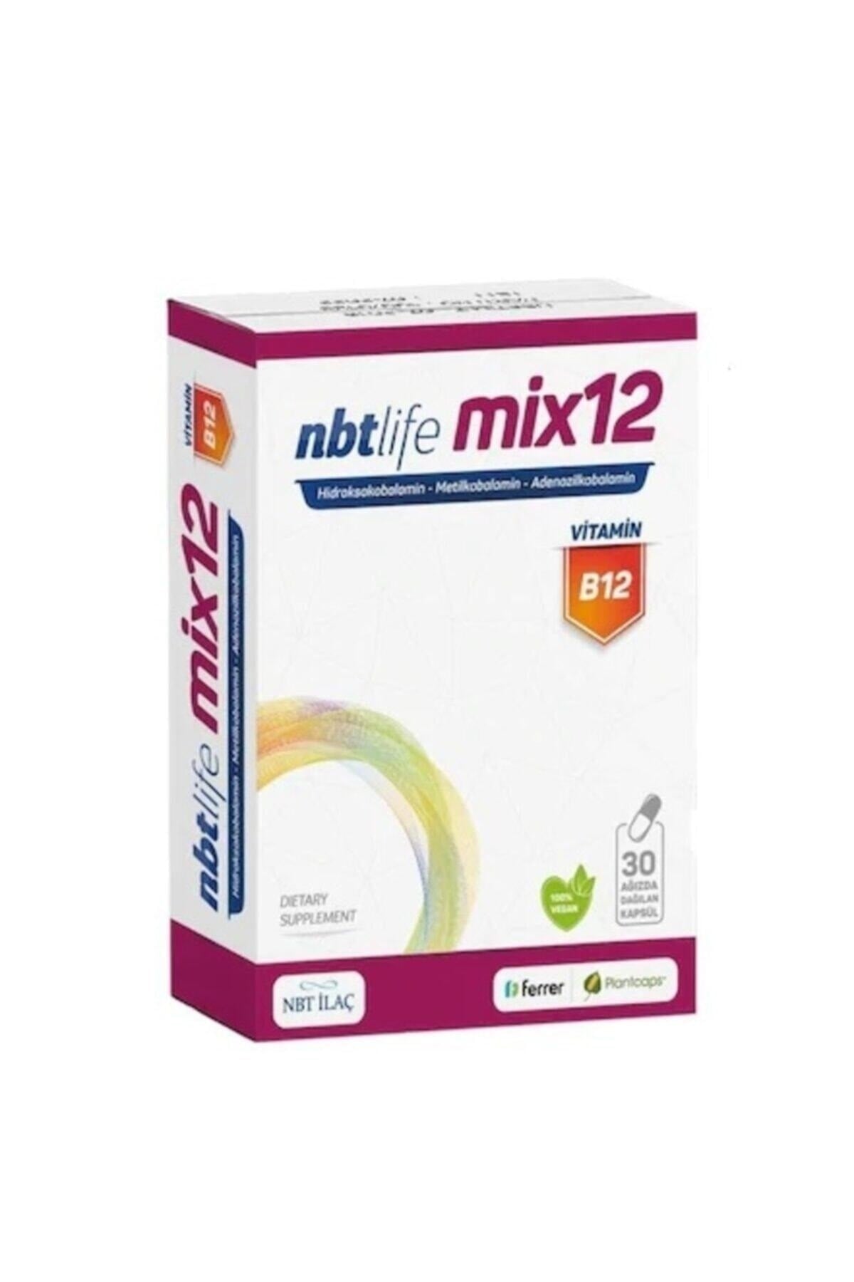 NBTVİTAMİN-MİNERALLERNbt Life Mix12 B12 Ağızda Dağılan 30 Kapsül