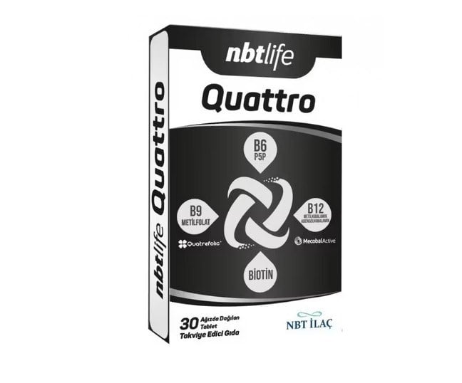 NBTVİTAMİN-MİNERALLERNbt Lıfe Quattro 30 Tablet
