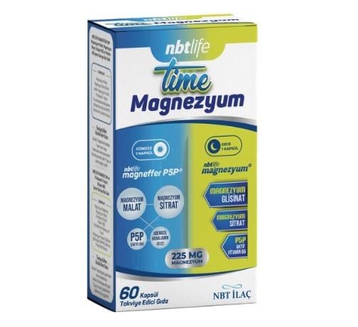 NBTVİTAMİN-MİNERALLERNbt Life Time Magnezyum 60 Kapsül