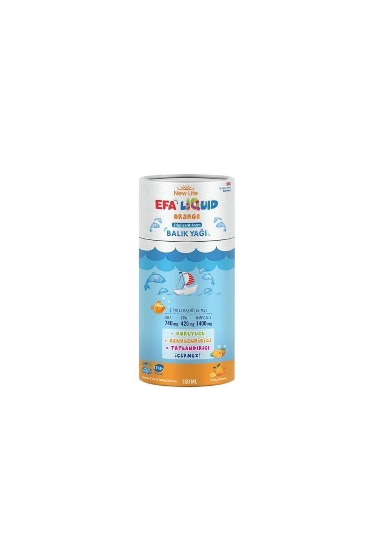 NEW LIFEÇOCUKLAR İÇİN BESİN TAKVİYELERİNew Life EFA Liquid Orange 150 ml