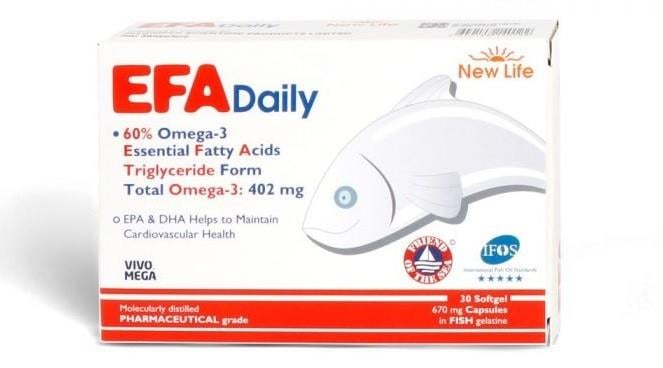 NEWLİFEOMEGA-3 / BALIK YAĞLARINew Life EFA Daily Omega-3 30 Kapsül