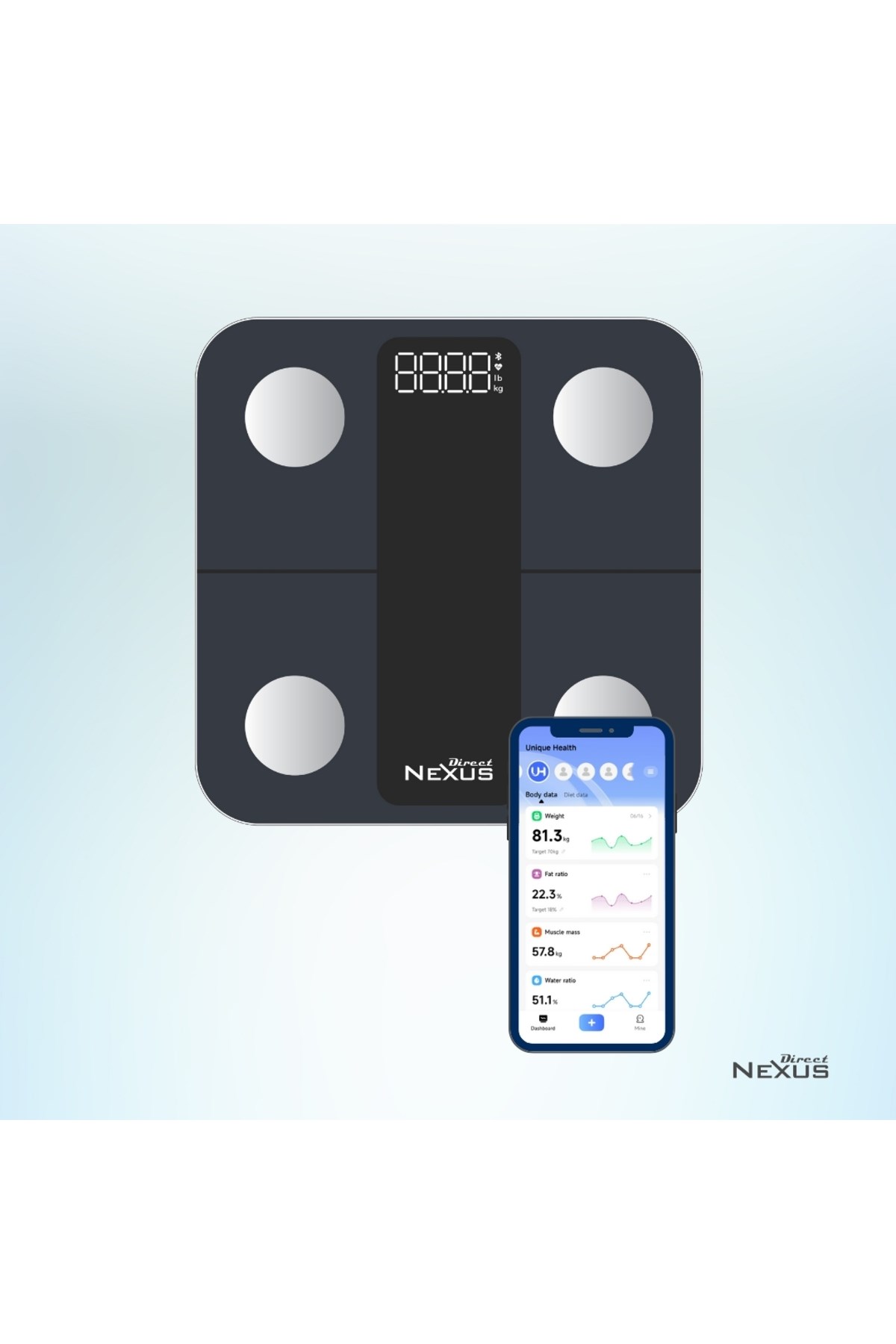 NEXUSEV BAKIM Direct Nexus Vücut Kitle Ölçüm Baskülü