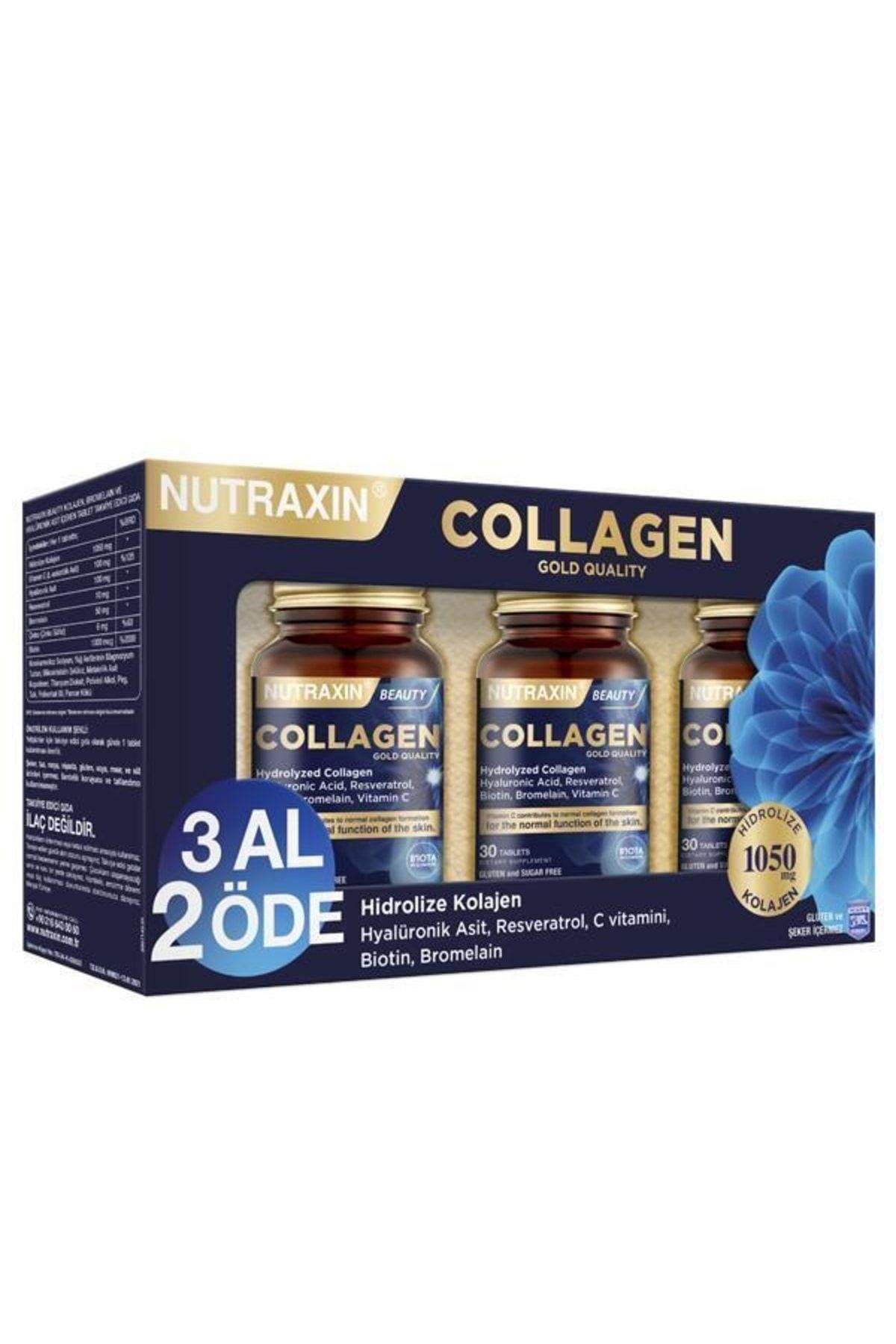 NUTRAXINKOLAJENLERNutraxin Beauty Gold Collagen 30 Tablet - 3 Al 2 Öde