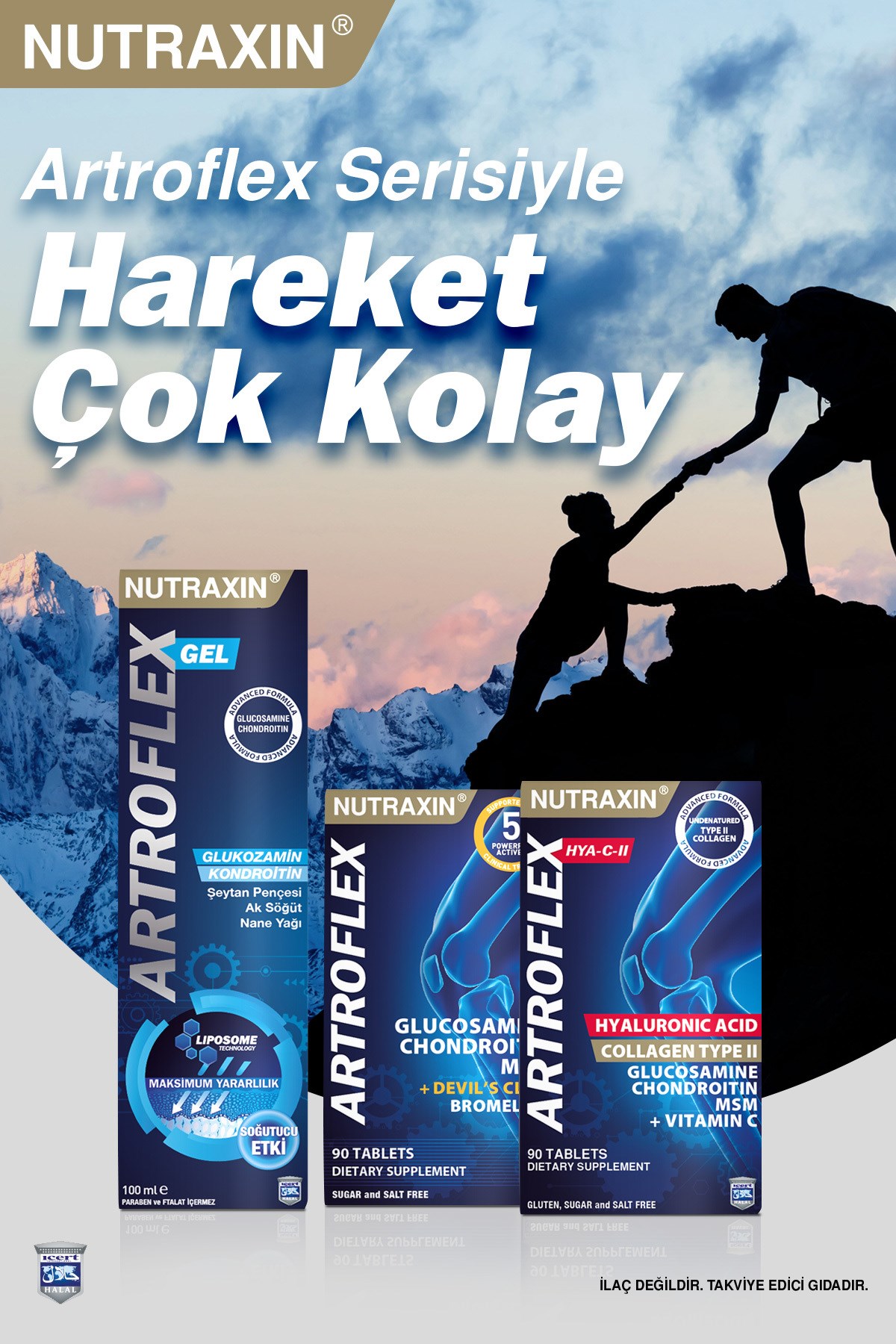 NUTRAXINVİTAMİN-MİNERALLERNutraxin Artroflex HYA-C-II 90 Tablet