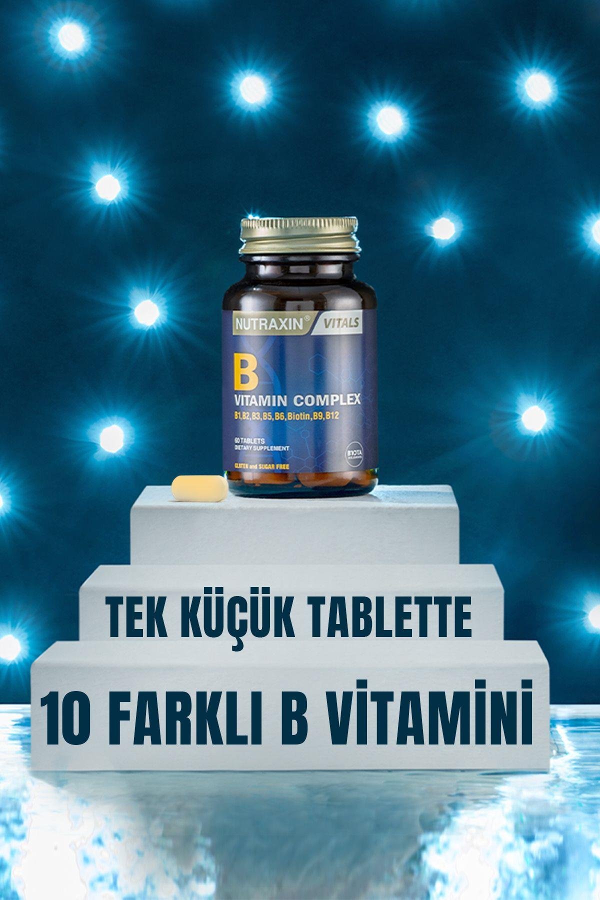NUTRAXINVİTAMİN-MİNERALLERNutraxin B Complex Vitamin 60 Kapsül