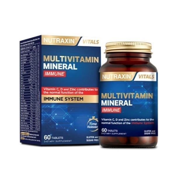 NUTRAXINVİTAMİN-MİNERALLERNutraxin Multivitamin Mineral Immune 60 Tablet
