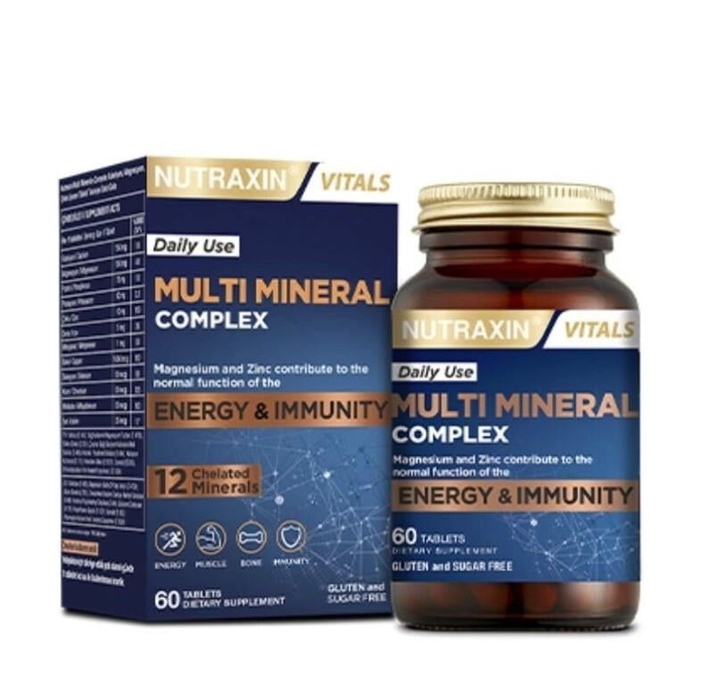 NUTRAXINVİTAMİN-MİNERALLERNutraxin Multi Mineral Complex 60 Tablet