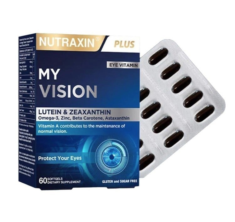 NUTRAXINVİTAMİN-MİNERALLERNutraxin Plus My Vision Göz Vitamini Lutein Zeaksantin 60 Kapsül