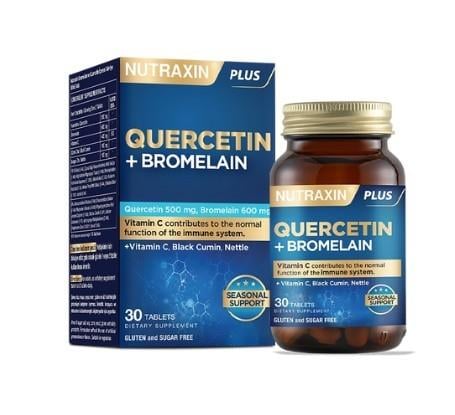NUTRAXINVİTAMİN-MİNERALLERNutraxin Quercetin + Bromelain 30 Tablet