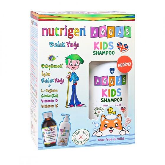 NUTRİGENÇOCUKLAR İÇİN BESİN TAKVİYELERİNutrigen Portakal Aromalı Balık Yağı Şurubu 200 ml Aquas Kids Şampuan Hediye
