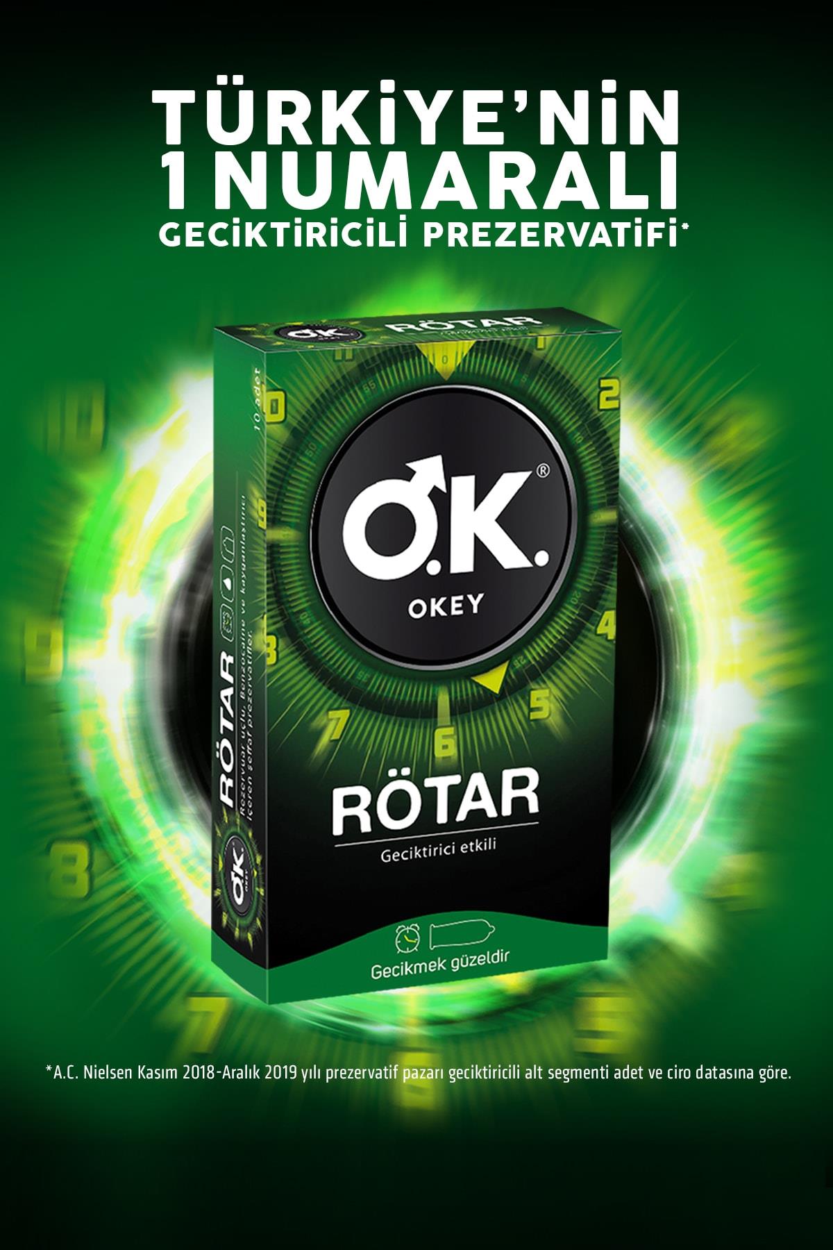 OKEYKAYGANLAŞTIRICI VE DİĞER ÜRÜNLEROkey Prezervatif Rötar 10'lu