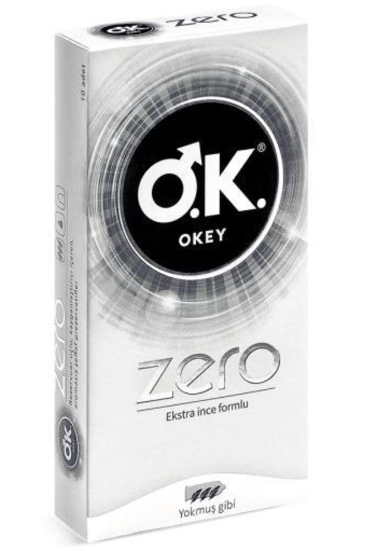 OKEYPREZERVATİFLEROkey Prezervatif Zero Ekstra İnce Formlu 10'lu
