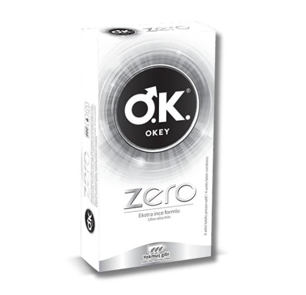 OKEYPREZERVATİFLEROkey Prezervatif Zero Ekstra İnce Formlu 10'lu