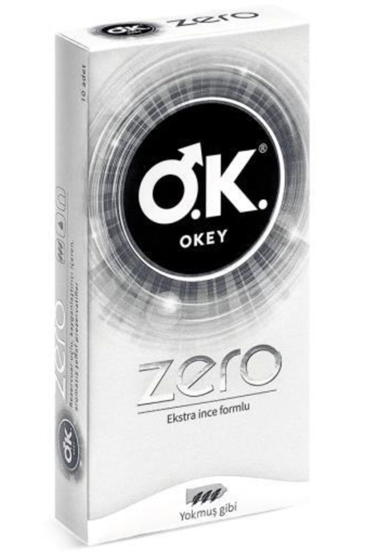 OKEYPREZERVATİFLEROkey Prezervatif Zero Ekstra İnce Formlu 10'lu
