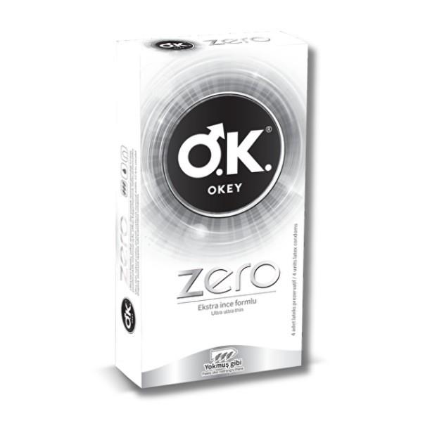 OKEYPREZERVATİFLEROkey Prezervatif Zero Ekstra İnce Formlu 10'lu