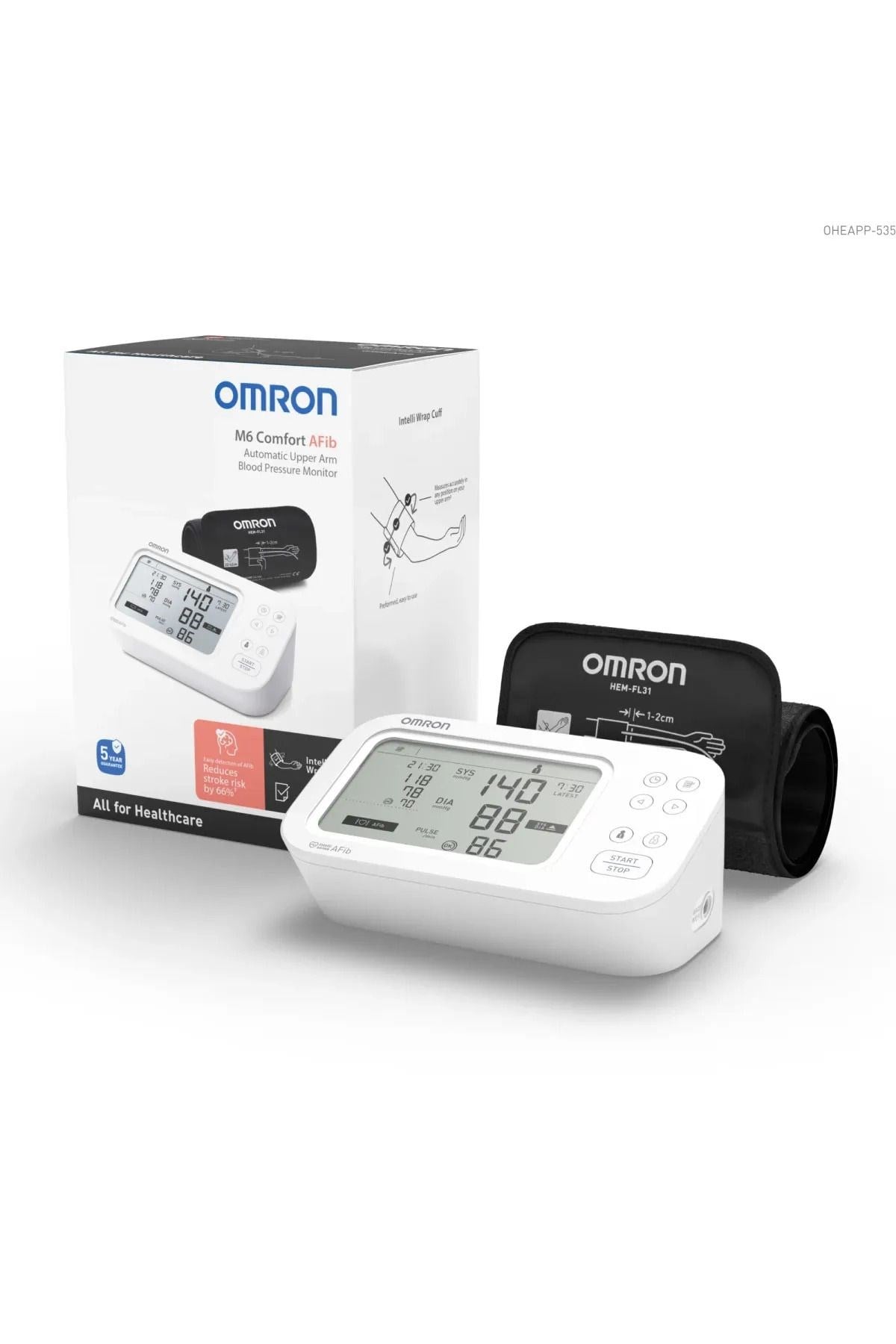 OMRONTANSİYON ALETLERİOmron M6 Comfort AFib HEM-7380-E Tansiyon Aleti