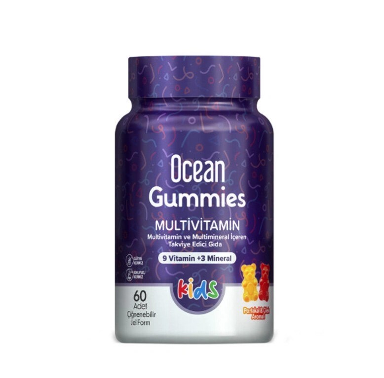 ORZAXÇOCUKLAR İÇİN BESİN TAKVİYELERİOrzax Ocean Gummies Multivitamin 60 Çiğnenebilir Jel Form