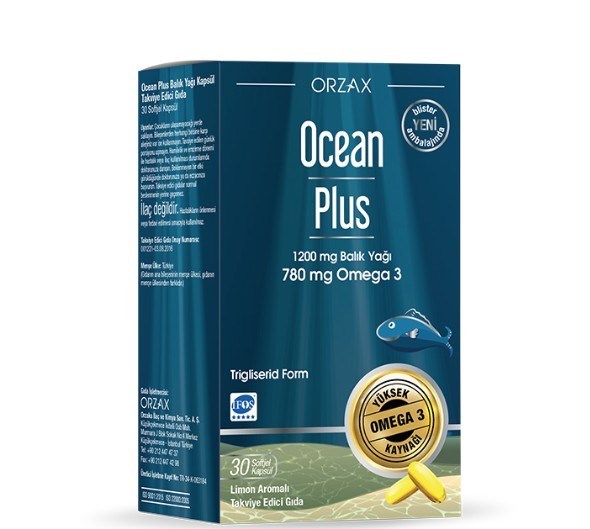 ORZAXOMEGA-3 / BALIK YAĞLARIOrzax Ocean Plus 1200 mg 30 Kapsül