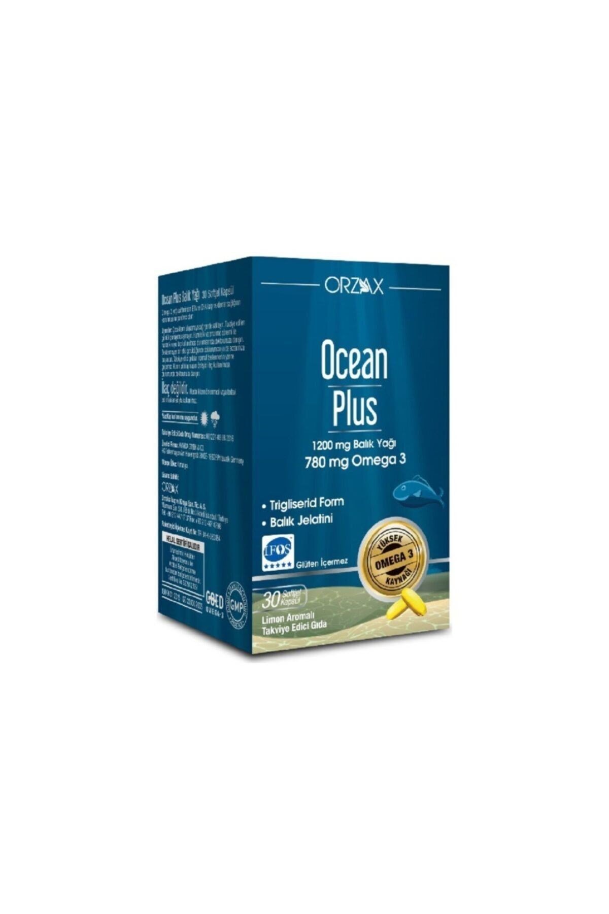 ORZAXOMEGA-3 / BALIK YAĞLARIOrzax Ocean Plus 1200 mg 30 Kapsül