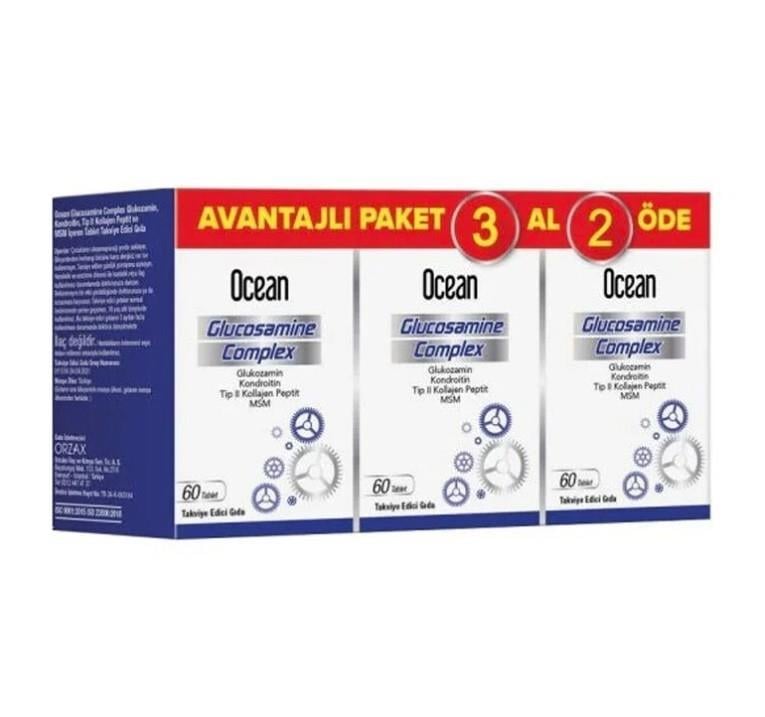 ORZAXVİTAMİN-MİNERALLEROrzax Ocean Glukozamin Komplex 60 Tablet 3 Al 2 Öde