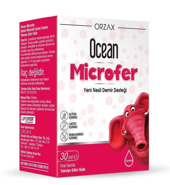 ORZAXVİTAMİN-MİNERALLEROrzax Ocean Microfer 30 ml