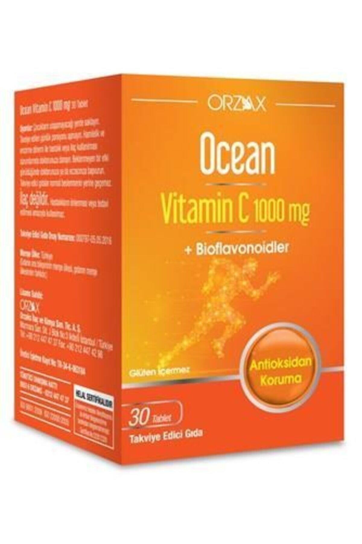 ORZAXVİTAMİN-MİNERALLEROrzax Ocean Vitamin C 1000 mg 30 Tablet
