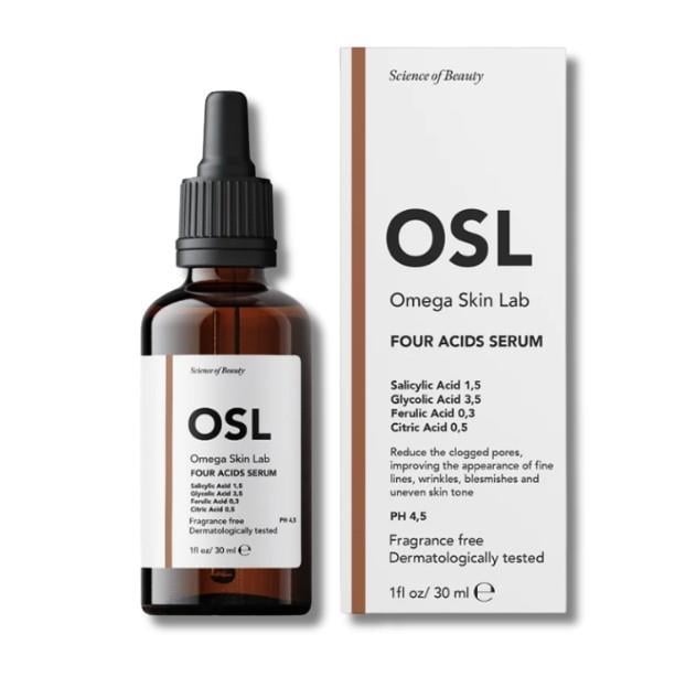 Osl Omega Skin LabCİLT BAKIM SERUMLARIOsl Omega Skin Lab Four Acids Serum 30 ml