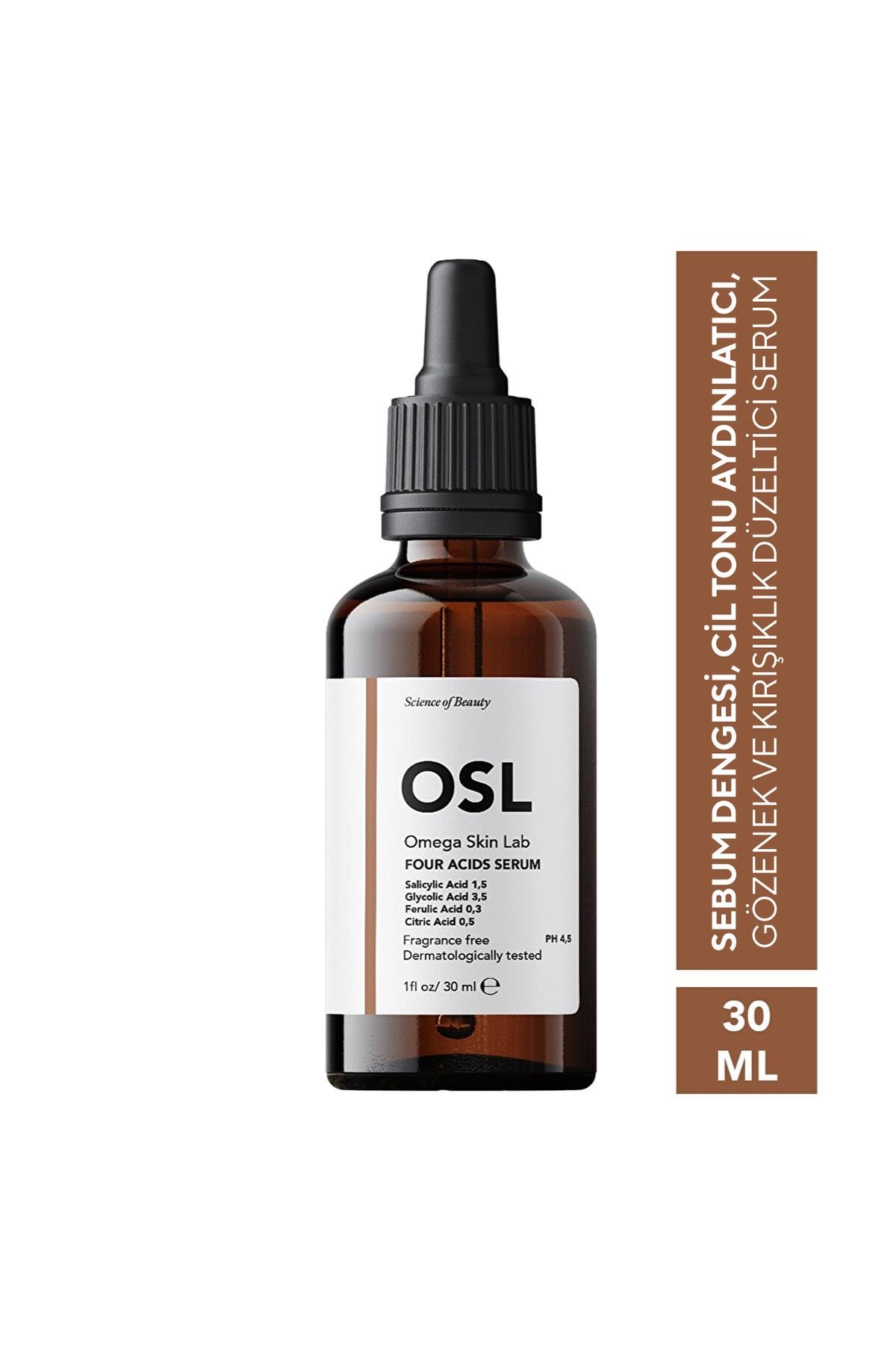 Osl Omega Skin LabCİLT BAKIM SERUMLARIOsl Omega Skin Lab Four Acids Serum 30 ml