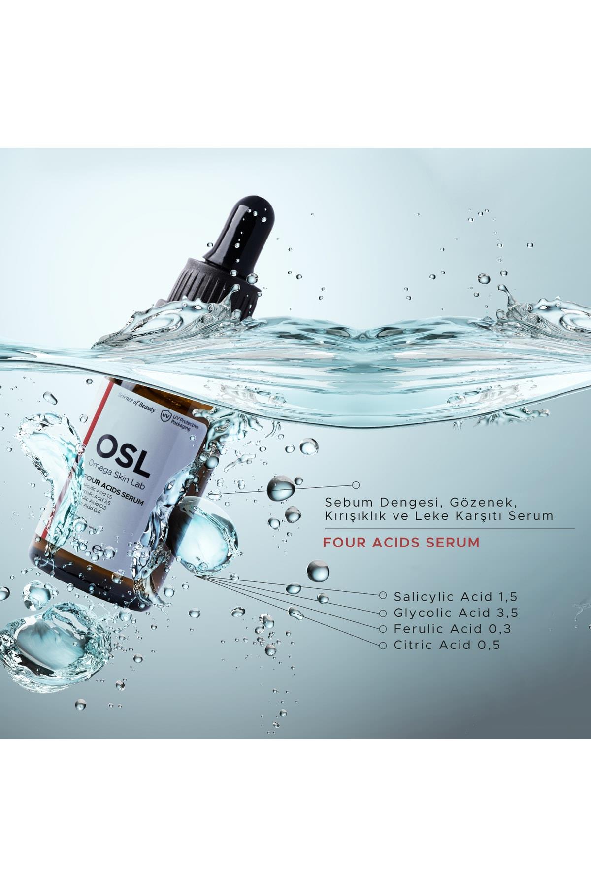 Osl Omega Skin LabCİLT BAKIM SERUMLARIOsl Omega Skin Lab Four Acids Serum 30 ml