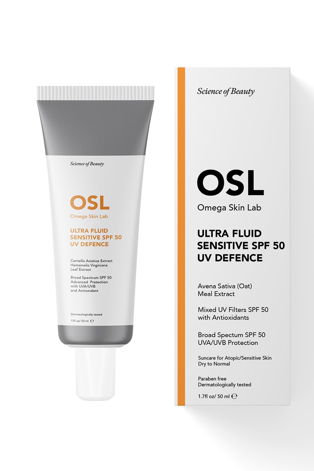 Osl Omega Skin LabGÜNEŞ ÜRÜNLERİOsl Omega Skin Lab Ultra Fluid + Sensitive Hassas Ciltler için SPF 50 UV Defence 50 ml