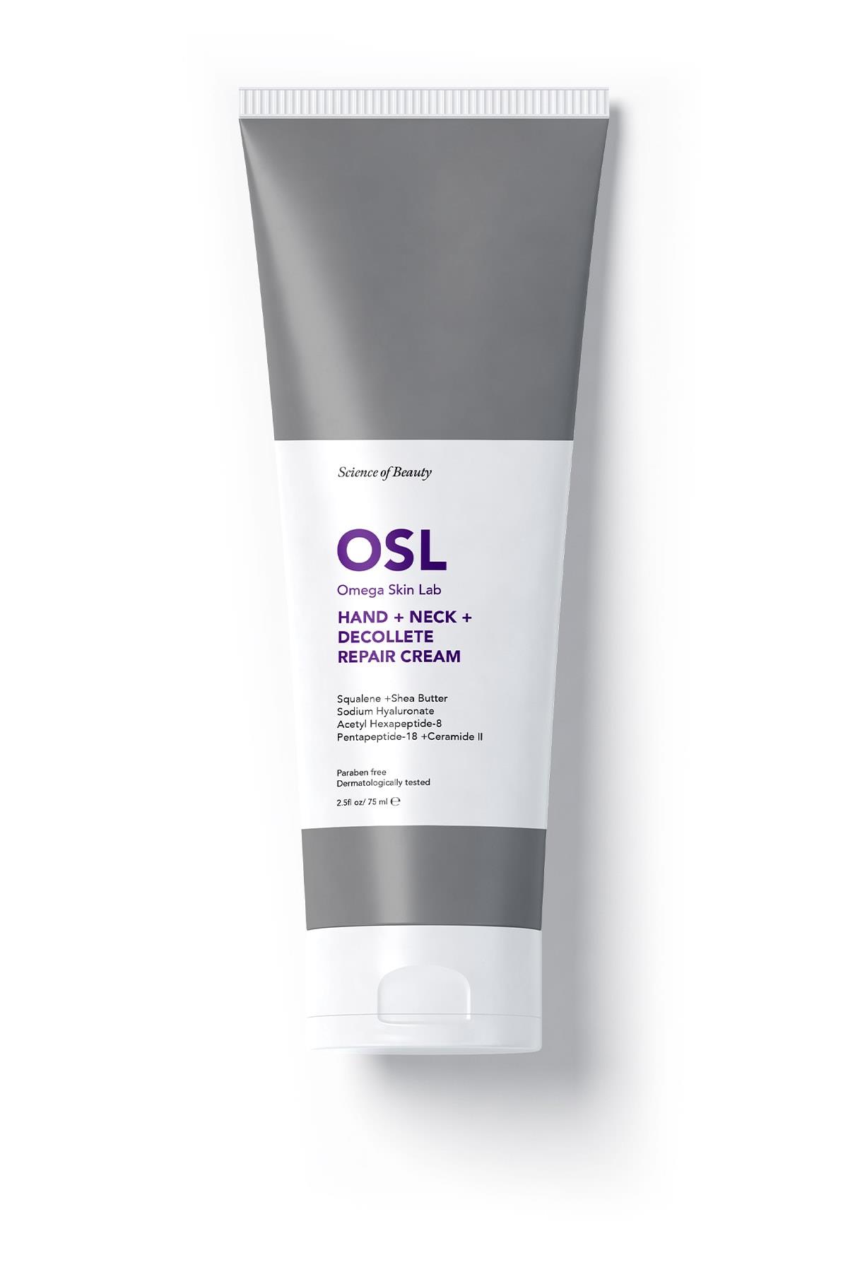 Osl Omega Skin LabNEMLENDİRİCİLEROsl Omega Skin Lab Hand + Neck + Decollete Repair Cream 75 ml