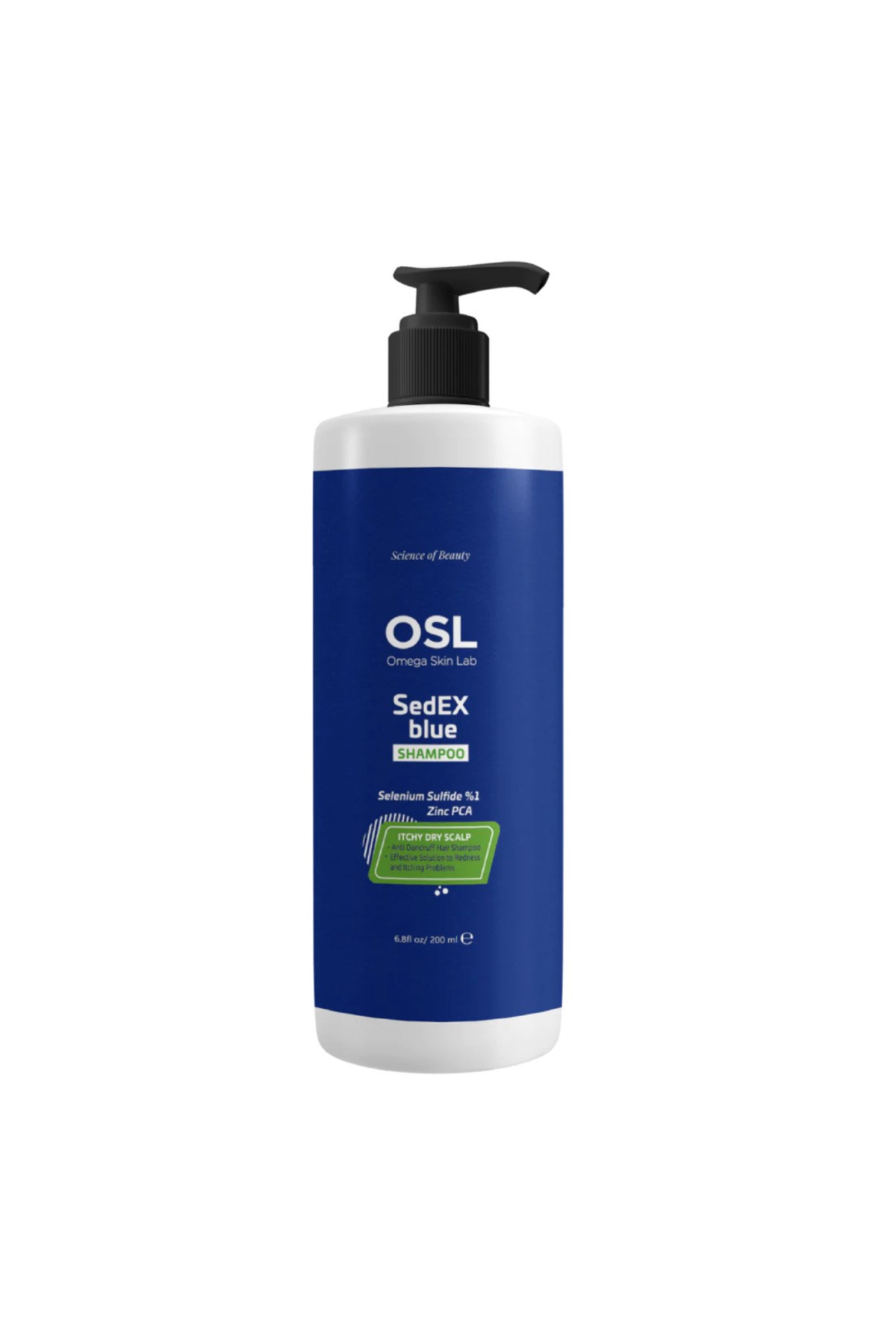 Osl Omega Skin LabŞAMPUANLAROsl Omega Skin Lab Sedex Blue Kepek Karşıtı Şampuan 200 ml