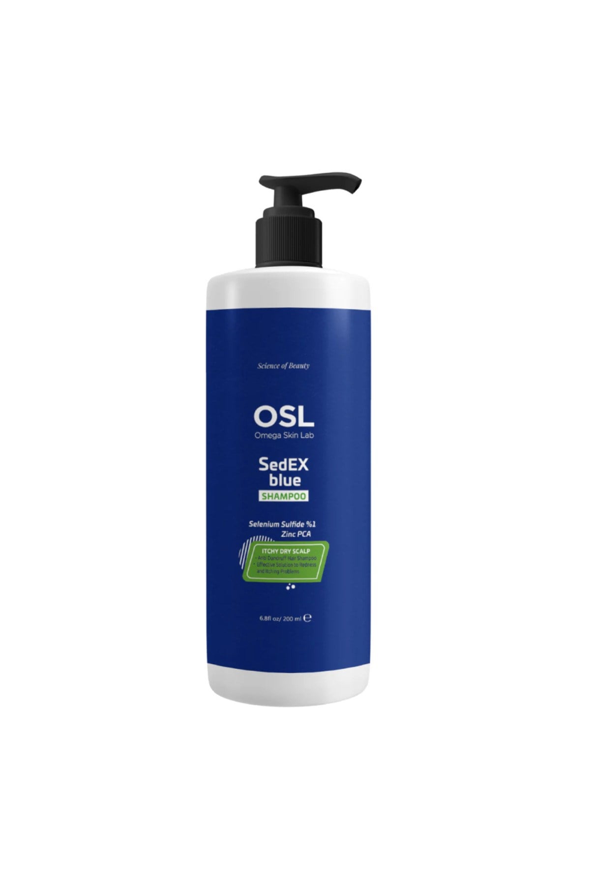 Osl Omega Skin LabŞAMPUANLAROsl Omega Skin Lab Sedex Blue Kepek Karşıtı Şampuan 200 ml